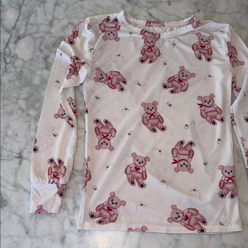 Posh Peanut Teddy Bear Pajama Set 7/8Y - Picture 2 of 5
